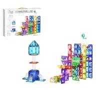 COIL Blocs de construction magnétiques, carreaux magnétiques, blocs magnétiques, jouets pour enfants, blocs de construction colorés, kits de jouets de construction, aimants, pièces magnétiques