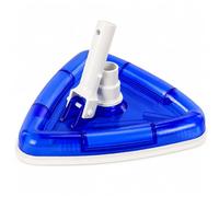COIL Brosse triangulaire pour sol de piscine - Brosse pour aspirateur de sol de piscine - Tête de brosse légère pour robot de piscine 32/38 mm - Bleu - Transparent