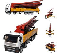 COIL 1709 1:50 Camion jouet avec pompe à béton, roues en caoutchouc, éléments métalliques, à partir de 8 ans, jaune