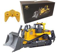 COIL Excavatrice RC, bulldozer, excavatrice, véhicule de construction télécommandé, 1:16, 2,4 GHz, télécommandé, dimensions : 36 x 19 x 15 cm, modèle : 1554, pour enfants à partir de 8 ans, jaune