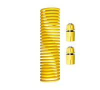 Coil Garden Hose - Telescopic Spring Design Multiple Spray Patterns Sprayer