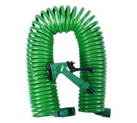Coil Garden Hose - Water Hose Expandable With Spray Nozzle | 5 Watering Modes Irrigation System | Lightweight Ergonomic Sprayer For Boats RV House Cleaning Yard Car Wash