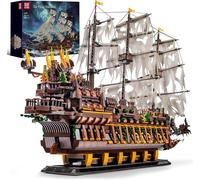 COIL jeu de cubes en bois, jeu de cubes en bois, jeu de construction, Mould King 13197, bateau pirate , MOC The Flying Dutschman, à partir de 14 ans, 4364 pcs.