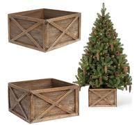 COIL Jupe de sapin de Noël, ovale, rectangulaire, diamètre à partir de 56 cm (marron, diamètre 56)