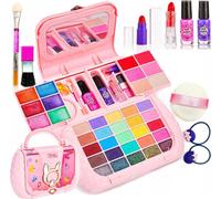 COIL Kit créatif, kit cosmétique, kit de maquillage pour enfants, jouets de maquillage, vernis, ombres, rouge à lèvres, Une trousse en forme de poche avec miroir, à partir de 3 ans