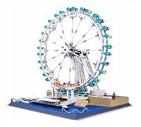 COIL Kits de modélisme, modèle Architectural, pions de Construction, Blocs compatibles, bâtiments célèbres du Monde (London Eye - Angleterre, Grande Roue)