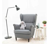 COIL Lapin en peluche mascotte, grande mascotte, peluche, peluche, grand ours en peluche, 50 cm, Gris