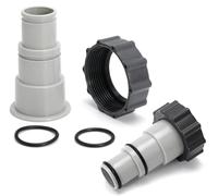 COIL Lot de 2 adaptateurs de tuyau de piscine 32/38 mm avec filetage intérieur de 56 mm - Adaptateur universel pour pompe filtrante, tuyau de piscine et pompe submersible - Raccord en PVC avec joint