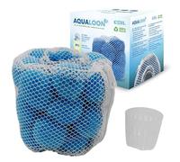 COIL Aqualoon Blue Lot de 20 balles filtrantes écologiques, réutilisables, compatibles avec les filtres de type VI Bestway et Intex de type S1, nanoparticules d'argent, réduit les bactéries 40 g