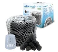 Coil Pool Blue Lot de 20 balles filtrantes pour Piscine - Filtre à Eau écologique réutilisable - Compatible avec Les filtres de Type VI et Type S1 - Réduit Les bactéries - 40 g - Noir