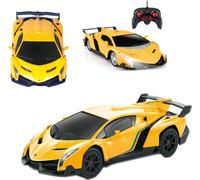 COIL RC-Auto, voiture télécommandée, modèle réduit de véhicule, Lamborghini Veneno, 1:14, LED, fréquence : 2,4 GHz, pour enfants à partir de 3 ans, jaune