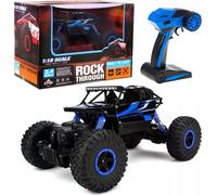COIL RC-Monstertruck, RC-Auto, Voiture télécommandée, véhicule tout-terrain, 1:18, 2,4 GHz, télécommande : 60 - 100 m, 4 roues motrices, bleu