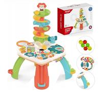Coil Table d'activités pour bébés et enfants - Table de jeu interactive avec piste à billes et toboggan - Jouet éducatif
