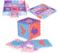 COIL tapis puzzle, tapis bébé, puzzle en mousse, tapis de parc pour bébé, pour bébés, animaux, éléments amovibles, structure grossière, imperméable, mousse EVA, design moderne, 25 éléments, tapis mult