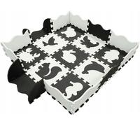 COIL tapis puzzle, tapis pour bébé, puzzle en mousse, tapis de parc pour bébé, pour bébés, animaux, éléments amovibles, structure grossière, imperméable, mousse EVA, design moderne, 25 éléments, tapis