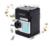 COIL Tirelire électronique pour enfants - Mini coffre-fort avec code PIN - Chargement automatique de billets de banque et effets sonores - Jouet éducatif pour économiser de l'argent - Convient pour