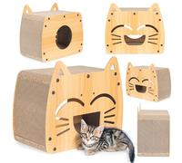COIL Tonneau à chat, niche pour chat, arbre à chat, lit pour chat, lit pour chat, lit respectueux de l'environnement, carton à griffer, MDF (hauteur : 40 cm)