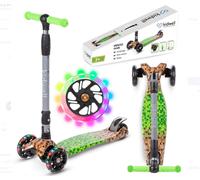 COIL trottinette pour enfants, trottinette à trois roues, trottinette d'équilibre à trois roues, trottinette de ville, VENTO, roulements ABEC-7, réglage de la direction à 3 niveaux, roues LED, Game