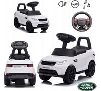 COIL Véhicule pour enfants, poussette, Land Rover Discovery, véhicule pour enfants, voiture, jouet pour enfants, volant interactif, voiture, à partir de 2 ans, blanc