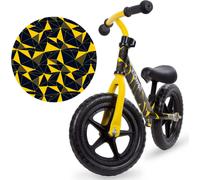 COIL Vélo de course, Vélo d'apprentissage, Vélo de course pour enfants, Poussette, Balance Bike, Cadre en acier, Roues en mousse EVA, Poids maximum 30 kg, Jaune