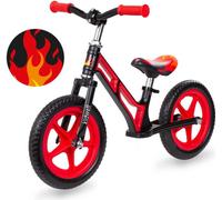 COIL Vélo de course, Vélo d'apprentissage, Vélo de course pour enfants, Poussette, Balance Bike, Cadre en alliage de magnésium, Roues EVA, Poids maximum 35 kg, Noir