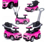 COIL voiture à pousser, 614W toboggan, baby toboggan, véhicule à pousser, dès 12 mois, rose foncé