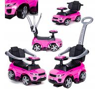 COIL Porteur avec barre de poussée 614 W pour bébé (rose/noir)