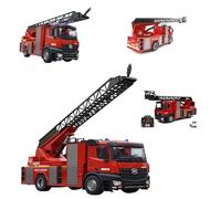 COIL Voiture RC Pompier RC Télécommandée Camion de Pompier Modèle 1561 1:14 Fréquence 2,4 GHz LED Son Canaux de Contrôle 22 Canaux Rouge