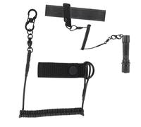 Coiled Cable, Elastic Key Chain, Lanière Extensible avec Mousqueton, Lanyard Key Lanyard,pIdéal pour La Sécurité des Outils Et Équipements, Longueur Naturelle 48cm, Extensible Jusqu'à 150cm