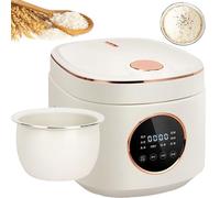 Coilette de Riz À Faible Teneur en Sucre, 5 L de Vapeur À Faible Teneur en Glucides avec Panneau de Fonctionnement Multifonctionnel 8 Fonctions de Cuisson de Riz, Glaçure en Céramique Sans Bâton 5L