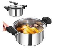 Coimeur de pression portable - Contrôle de cuisson électrique compacte, coocker rapide multifonction | Pot intérieur en acier inoxydable avec couvercle de serrure de sécurité, commandes numériques