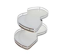 Coin aveugle pour armoire de cuisine, évier en cascade, avec plateau pivotant à 2 niveaux, pour armoire minimale, pour garde-manger, organiseur coulissant pour armoire de 900 mm (ouverture à droite)