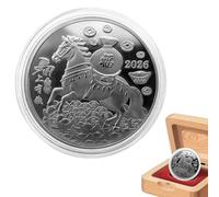 coin-coin-- Lucky Horse Coin, Souvenir Art Piece | Année du cheval commémoratif coin-pour femmes, , collection de passe-temps, décoration d'affichage, vitrine de la collection, souvenir cadeau,