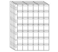 Coin Collecting Pages 5 Feuilles 42 Poches Standard 9Hole Coin Pocket Inserts Collecting Sleeves for Coins CS03542
