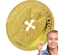 Coin Collector, Reichsbank Direktorium Souvenir Coin, 1.57x1.57 Inches Elegant Memento, Classic Design, Hollow Gold Plated Keepsake for Home Decor and Display