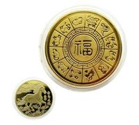 Coin commémorative, souvenir à collectionner, 2026 Année des pièces de chevaux Gift jour hommes, compact avec léger, afficher la taille prête pour les femmes, ces garçons, filles, nes jeunes, mes