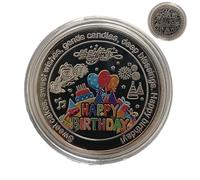 Coin Commémorative - Token À Gâteau Drôle Coloré, Monnaie d'anniversaire Humoristique | Gift pour De La De, des Pièces De Monnaie De Célébration, Jeton De Festival Décora