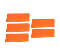 Coin d'abattage d'arbre à Pointes Coin d'abattage d'arbre Coin de bûcheron Clou Ajustement sécurisé Matériau ABS Durable Couleur Orange Vif 5 pièces pour la Coupe du Bois à la
