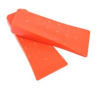 Coin D'abattage D'arbres 2 Pièces 8 Pouces en Plastique Orange | Jardin et Coupe du Bois, Grosse Stabilité sous Forte Charge, Aide à Orienter la Chute
