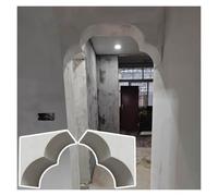 Coin D'arche En Plaques De Plâtre Courbé À 90 Degrés | Panneau D'arche Préfabriqué En Plâtre Pour La Construction D'ouvertures En Arche Sur Des Murs Intérieurs(20x20x28cm)