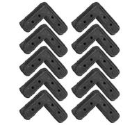 Coin de Cadre D’écran Angle Fixe 90° 10 Pièces en Plastique, Noir | Installation Facile, Portes et Fenêtres Moustiquaires, Solide et Résistant, Finition Soignée, Usage Varié