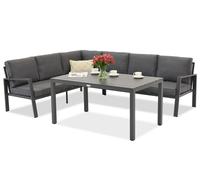 Coin de jardin avec table Zakintos Comida 5 anthracite Garden Point