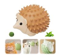 Coin de massage pour chat avec herbe à chat | Jouet pour chat auto-occupation | Brosse d'angle de massage pour chat, brosse douce pour chat, jouet d'herbe à chat, accessoire pour chat (F)