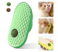 Coin de massage pour chat avec herbe à chat | Jouet pour chat auto-occupation | Brosse d'angle de massage pour chat, brosse douce pour chat, jouet d'herbe à chat, accessoire pour chat (B)