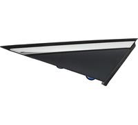 Coin de pilier Triangle Garniture Vue Miroir Drapeau Applique Panneau Couverture pour Hyundai Sonata 2015-2018 Plastique No.86180C1100 Noir Tons Argent