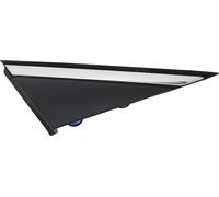 Coin de pilier Triangle Trim Miroir Vue Drapeau Applique Panneau Couverture pour Hyundai Sonata 2015-2018 Plastique No.86190C1100 Noir Tons Argentés