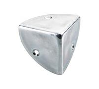 Coin de valise à visser acier zingué, L.45 mm