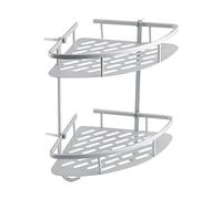 Coin Douche Caddy, Chrome 2 Étagère d'angle de salle de bain Caddy de Douche d'angle étagère étagères d'angle Panier à
