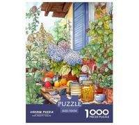 Coin du Balcon Puzzle 1000 Pièces Cadeau Unique intéressant Jeu Éduchatif Challenge Toy À De Qualité Supérieure Peinture Art pour Adultes Et Enfants À Partir De 12 Ans 70x50cm/1000pcs