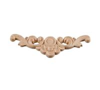 Coin en bois sculpté Applique Onlay, Applique d'angle sculptée en chêne (1 pièce) for meubles, armoires, murs et portes (plusieurs tailles disponibles)(13x4cm)